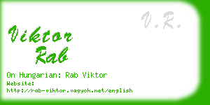 viktor rab business card